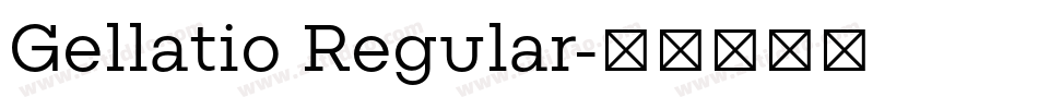 Gellatio Regular字体转换